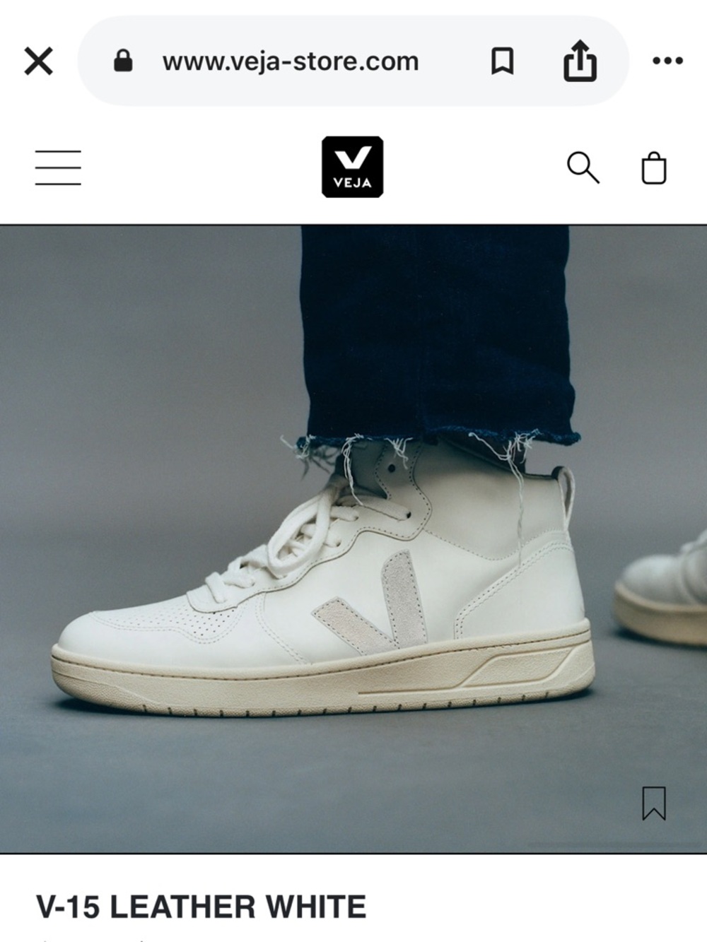 VEJA V-15 High-Top sneaker - Picture 11 of 12
